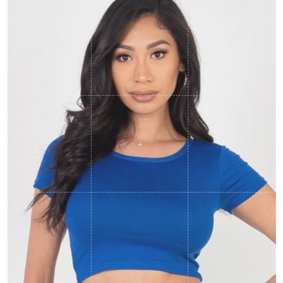 Solid Active Short Sleeve Crop Top Shirt & Biker Shorts Set - Picture 3 of 3